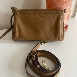 LUCKY BRAND Koda Soft leather crossbody bag purse Topanga Tan Brand New